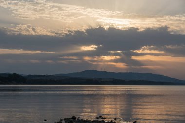 San Giuliano Puglia Gölü Günbatımı