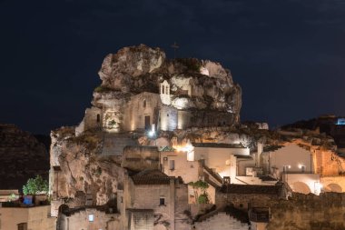 Matera Basilicata sokakları panorama