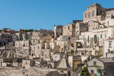 Matera Basilicata sokakları panorama