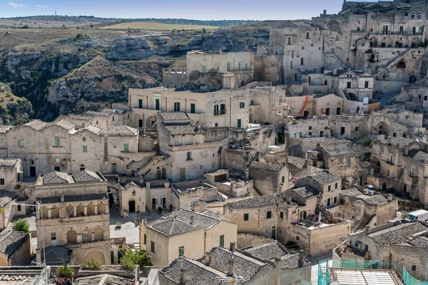 Panorama Ulic Matera Basilicata — Stock fotografie