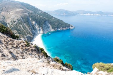Kefalonia 'daki Mirtos Sahili Yunanistan