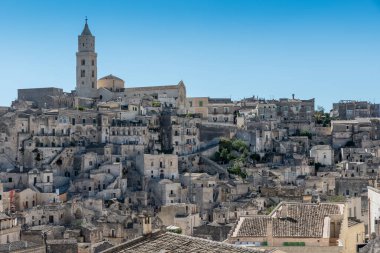 Matera Basilicata sokakları panorama