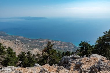Yunanistan 'daki Cefalonia Adası Panoraması
