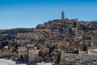 Matera Basilicata sokakları panorama