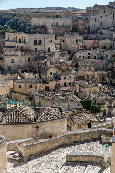 Straßenpanorama Der Basilikata Von Matera — Stockfoto