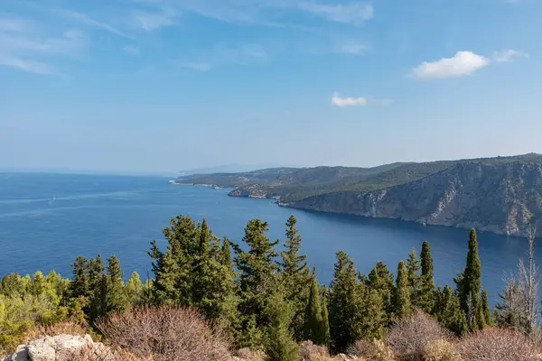 Côte Dentelée Île Céphalonie — Photo