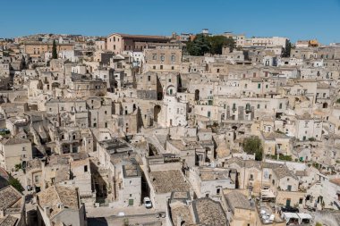 Matera Basilicata sokakları panorama