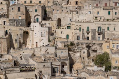 Matera Basilicata sokakları panorama