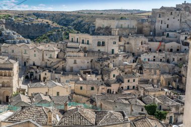 Matera Basilicata sokakları panorama