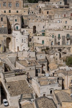 Matera Basilicata sokakları panorama
