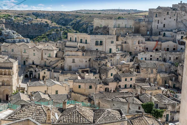 Matera Basilicata Street Panorama — стокове фото