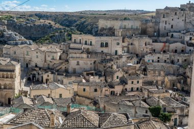 Matera Basilicata sokakları panorama