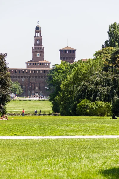 Castello sforzesco Milano — Foto Stock