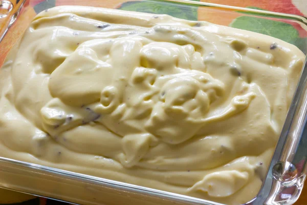 Mascarpone krim masak — Stok Foto