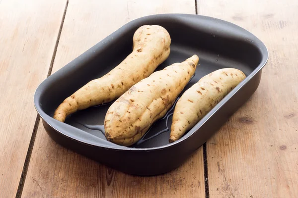 Patate dolci pronte per essere cotte — Foto Stock