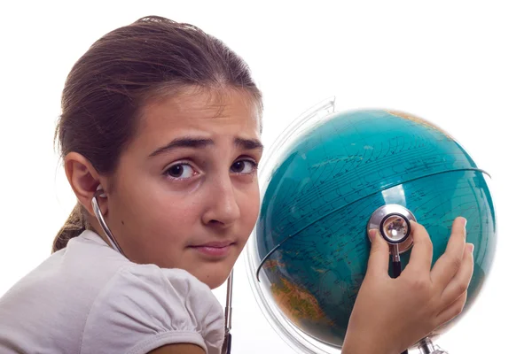 Checking the planet health — Stock Photo, Image