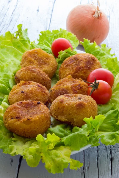 Croquetes de cebola — Fotografia de Stock