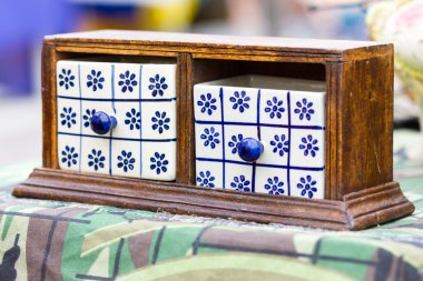 vintage bir bit pazarı küçük bölme