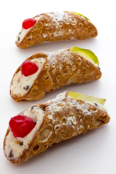 Sicilian cannoli from Italy — Stock Photo, Image