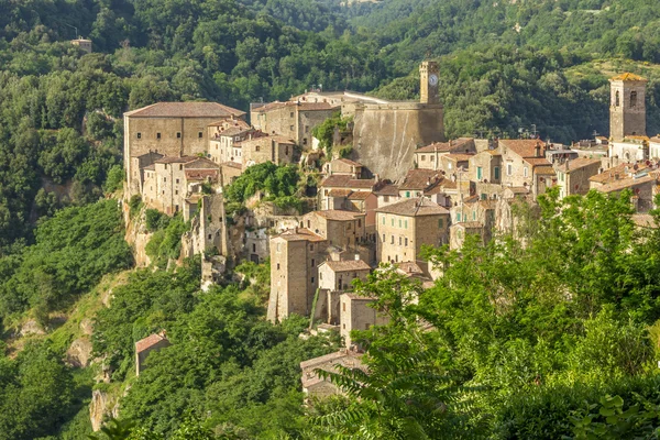 Sorano city Italië — Stockfoto