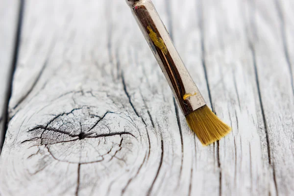 Old paintbrushes used — Stock Photo, Image