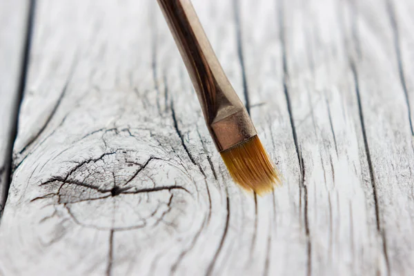 Old paintbrushes used — Stock Photo, Image