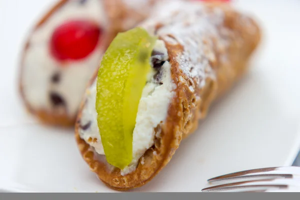 Sicilian cannoli from Italy — Stock Photo, Image