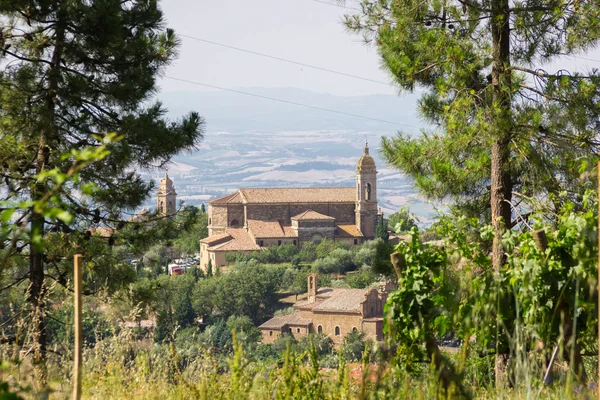 Montalcino cidade Toscana Itália — Fotografia de Stock