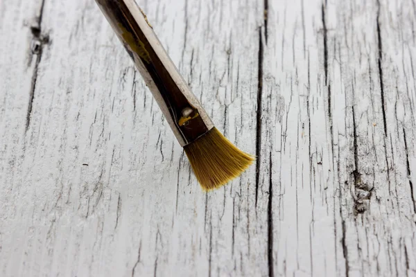 Old paintbrushes used — Stock Photo, Image