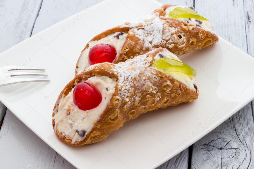 Sicilian cannoli from Italy