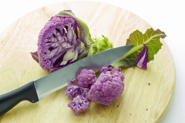 Purple cauliflower — Stock Photo, Image