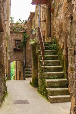 Pitigliano şehir Toskana İtalya