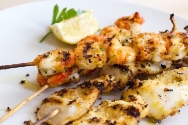 ızgara mürekkep balığı