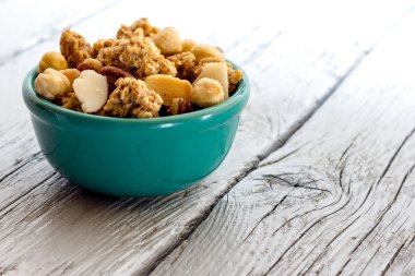 płatki z migdały i orzeszki ziemne