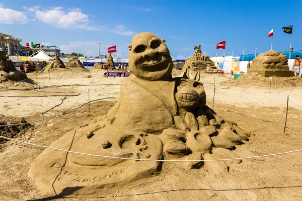 Zand sculpturen — Stockfoto