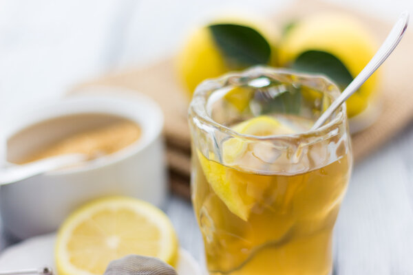 лимонный чай
