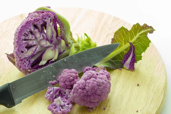 Purple cauliflower — Stock Photo, Image