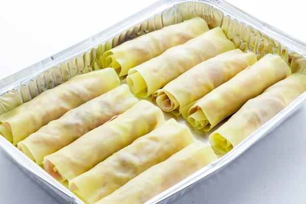 Koken gebakken Canneloni — Stockfoto