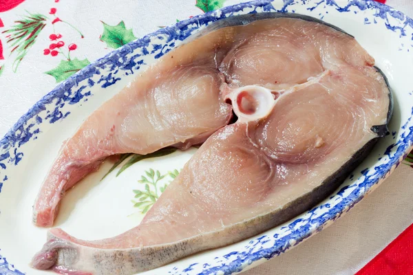 Swordfish steak raw — Stock Photo, Image