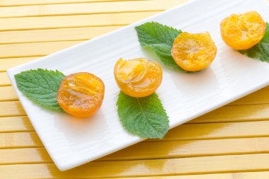 Mandalina şekerlenmiş clementines