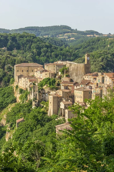 Sorano cidade itália — Fotografia de Stock