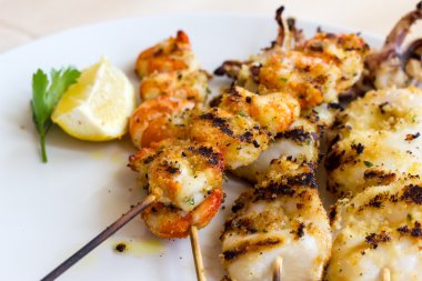 ızgara mürekkep balığı