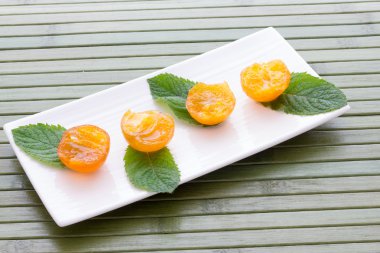 Mandalina şekerlenmiş clementines