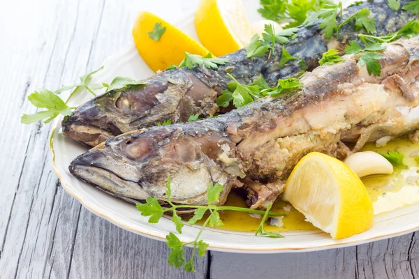 Mackerel baked — Stock Photo, Image