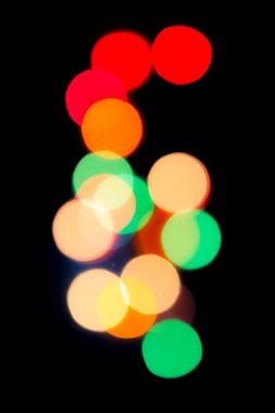 Derma Noel bokeh siyah arka plan ile