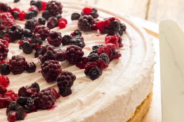 Gâteau aux fruits rouges — Photo
