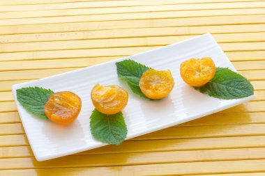 Mandalina şekerlenmiş clementines