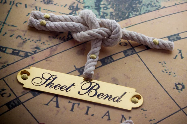 Nautical knots with name — Stock Photo, Image