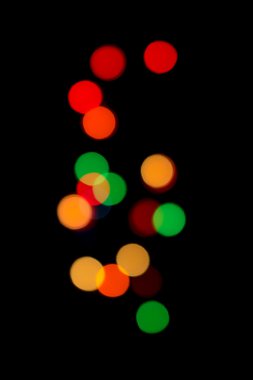 Derma bokeh siyah bacground ile