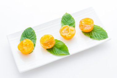 Mandalina şekerlenmiş clementines